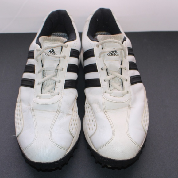 Adidas Adiwear Traxion 7 Cleat Leather Golf Shoes - Picture 2 of 6